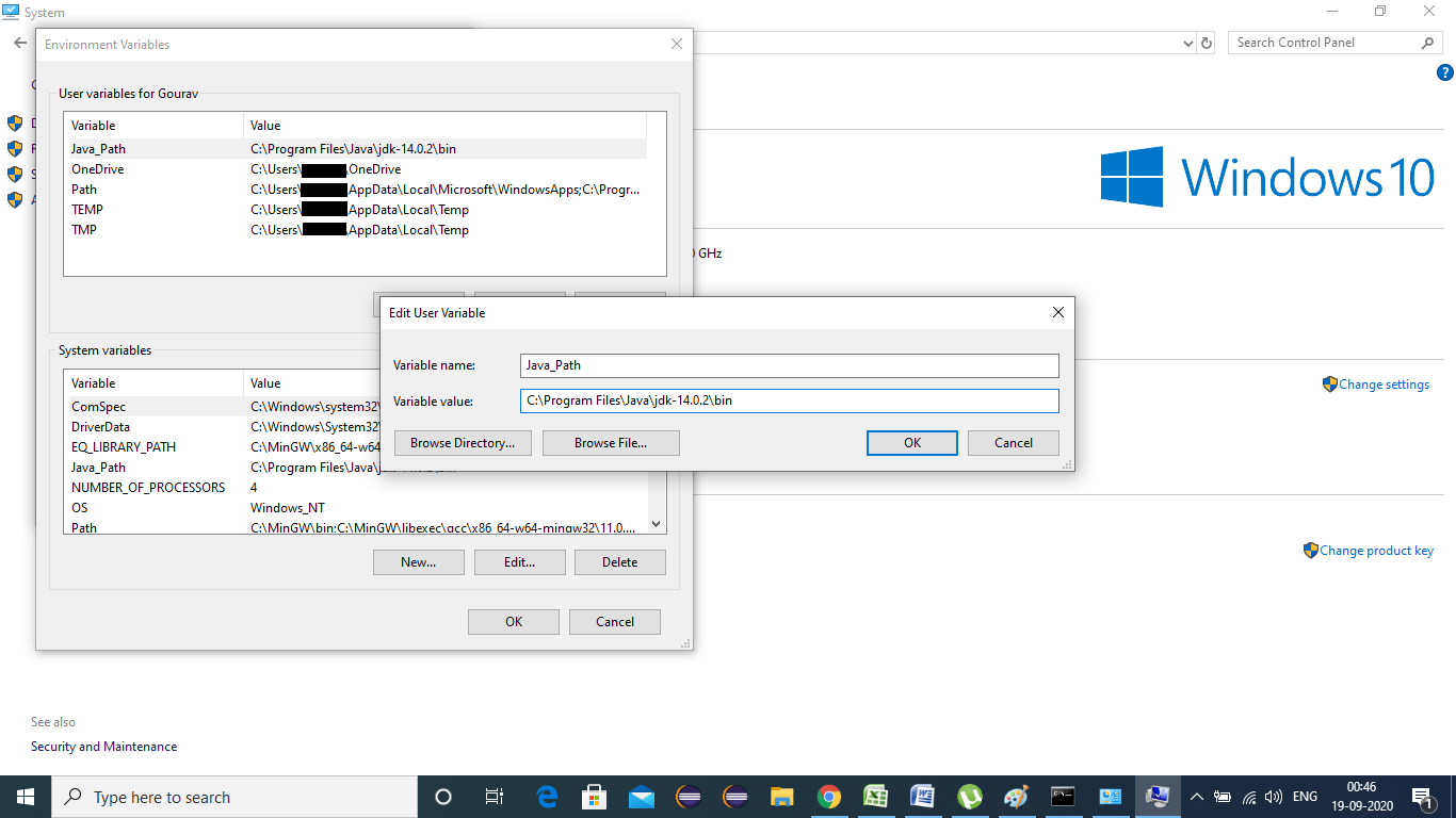 Java Environment Setup (Local and Permanent)